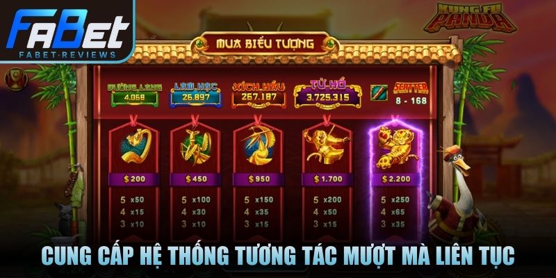 Nổ hũ Fabet cung cấp hệ thống tương tác mượt mà liên tục