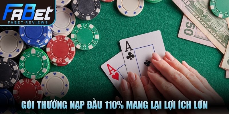 Thưởng Nạp Đầu Fabet: Tặng Ngay 110% Vốn Cho Tân Thủ Gói thưởng nạp đầu 110% mang lại lợi ích lớn